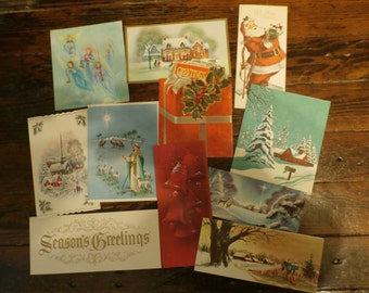 Popular items for 1960s christmas card on Etsy