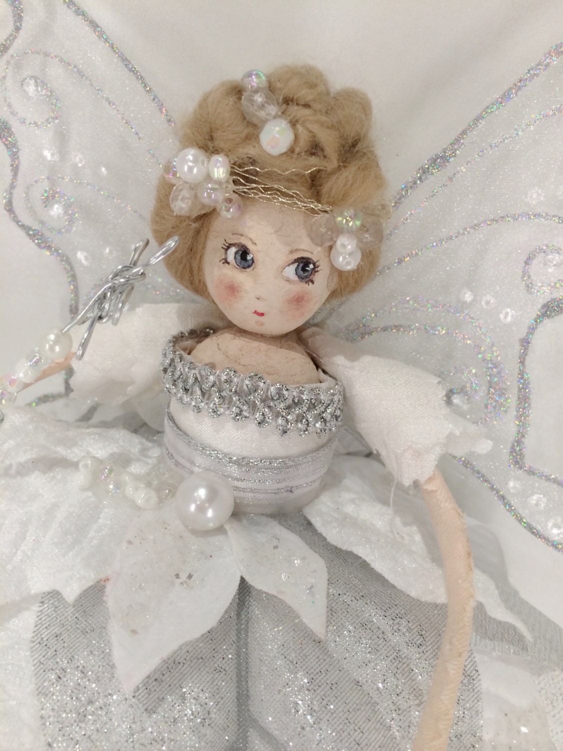 Christmas Fairy Tree Topper by FabulousFairyFactory on Etsy