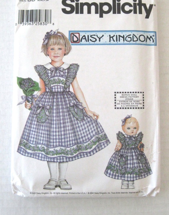 Daisy Kingdom Girls Dress Pattern & 18 inch Doll by QuiltCitySue