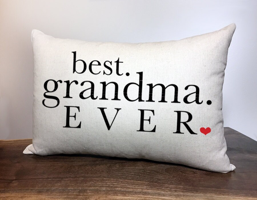 Grandma Pillow Personalized Accent Pillow BEST. GRANDMA.
