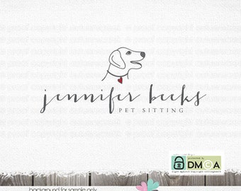 Dog Logo Premade Logo Logos with dogs Pet logo design dog walking logo dog sitting logo dog sitting logo pet logo canine logo veterinarian