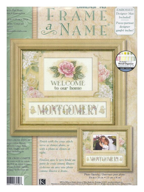 Welcome to Our Home Counted Cross Stitch Kit by NeedleAndCrafts