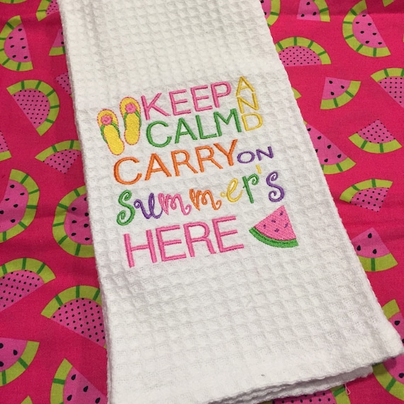 Items Similar To Summer Kitchen Towel On Etsy   Il 570xN.737370536 Iuj9 