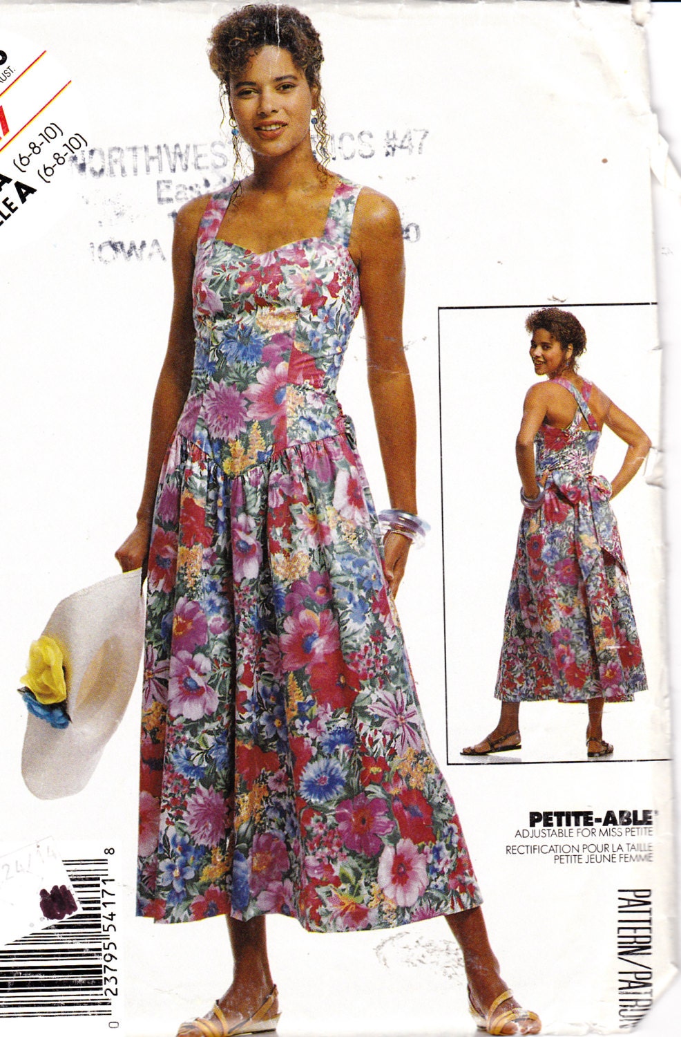 Womens Sewing Pattern Halter Sun Dress Stitch 'N Save 5417