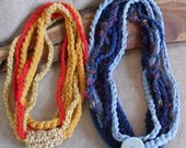 Chained Necklaces: mixed gold yellow orange; mixed multi light dark blues+ (choose 1) cyber sale