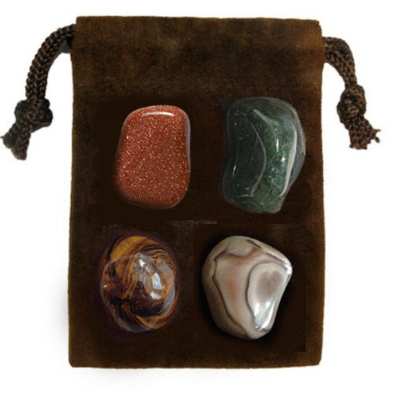 STRENGTH Meditation Stone Set Crystal Healing Gemstone Kit