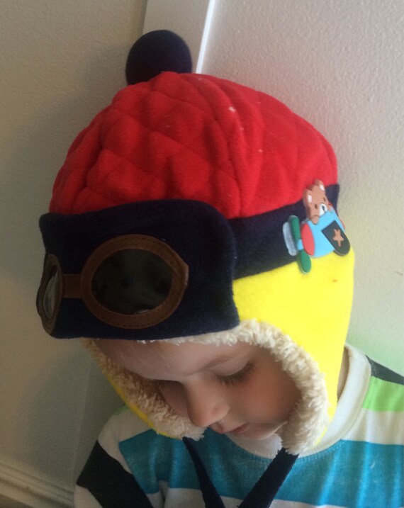 Infant Winter Pilot Aviator Cap by katsaccessoryshop on Etsy