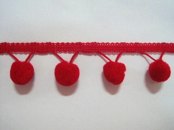 pom pom wholesale trim jumbo pom fringe, pom pom Jumbo pom pom Wholesale, pom Red Trim, Red trim,