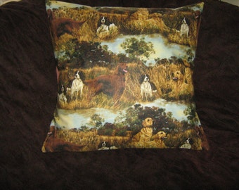 HUNTING/BIRD Dogs PILLOW Cover Spanels, Retrievers, Irish Setter
