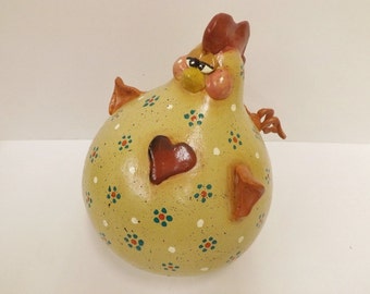 Popular items for chicken folk art on Etsy