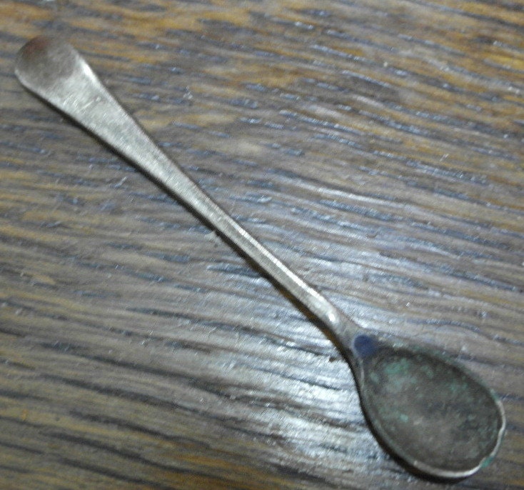 antique silver plate salt spoon – Haute Juice