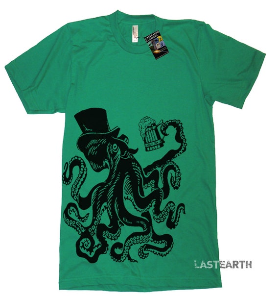 Otto The Octopus T Shirt Mens American Apparel Tee S M L