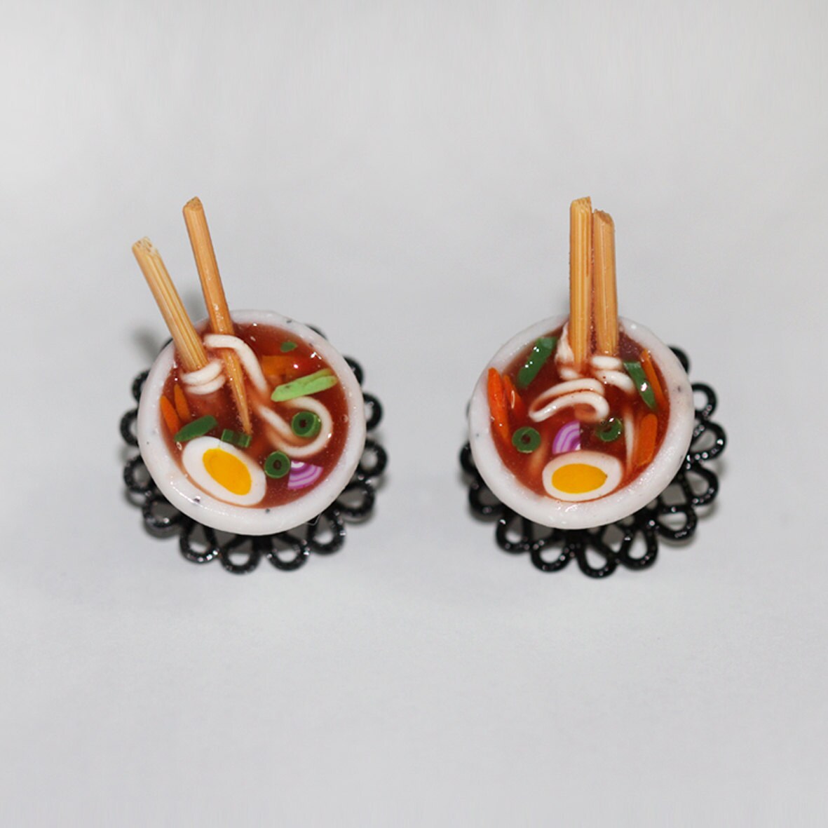 Ramen Noodle Earrings Ramen Bowl Earrings Spaghetti