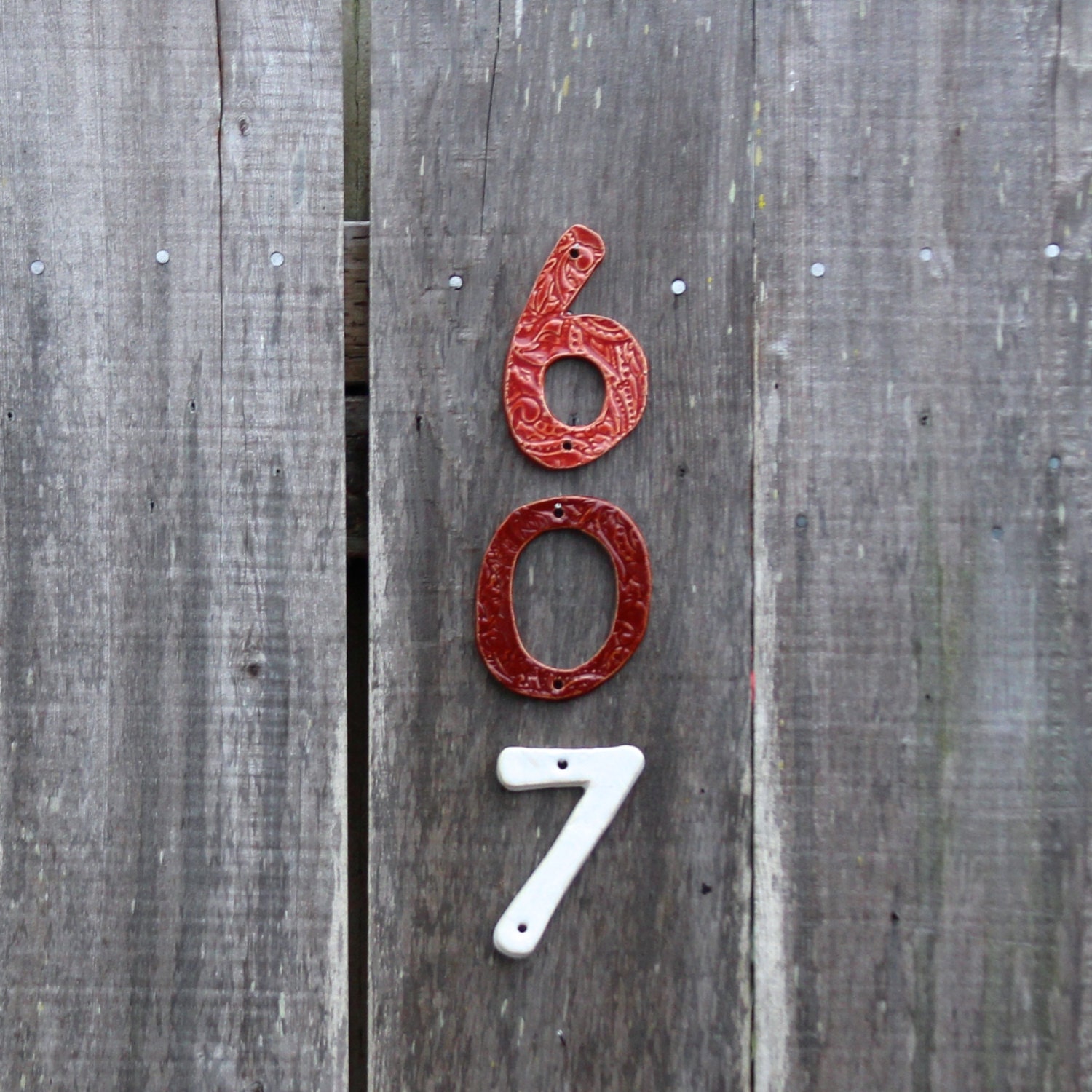Nautical House Numbers Set of 2 Choose Your by BackBayPottery