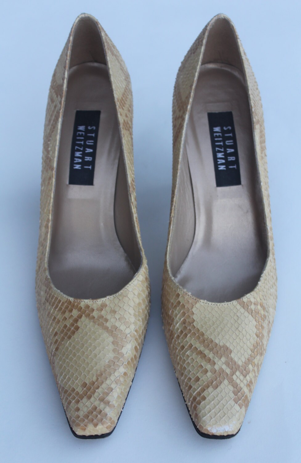 stuart weitzman snake heels
