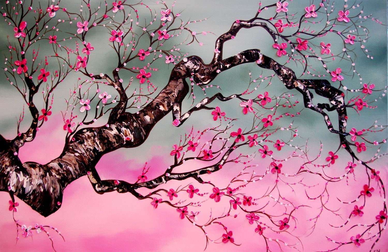 Japanese Cherry Blossom Art