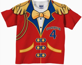 Circus Birthday Shirt, Personalized Circus Ringmaster T-Shirt, Carnival Birthday Tshirt, Childrens Clothing