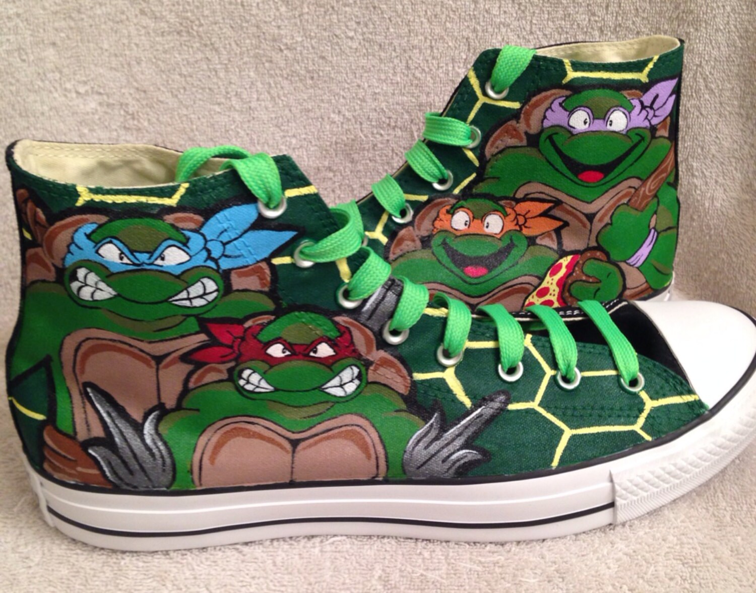 Teenage Mutant Ninja Turtles Custom Chucks Shoes Teenage Mutant Ninja Turtles Custom Chucks Shoes