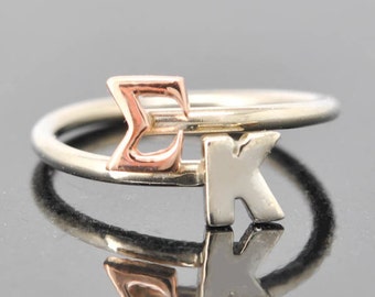 greek letter wedding ring