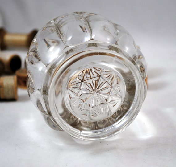 Items similar to Vintage Glass Spooner , Spoon Holder , Easter Egg