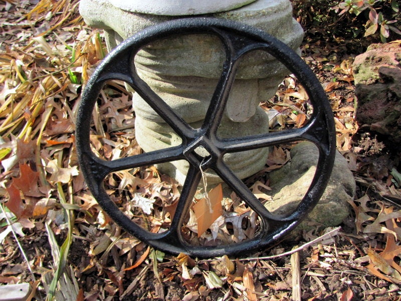 Railroad Car Brake Wheel from a Train Early by