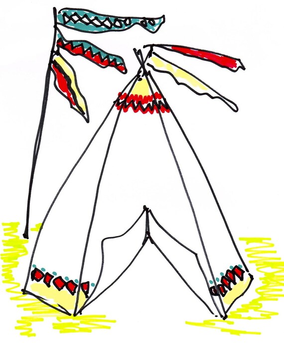 PDF Sewing Pattern for Wigwam Play Tent by GollyGoshPatterns