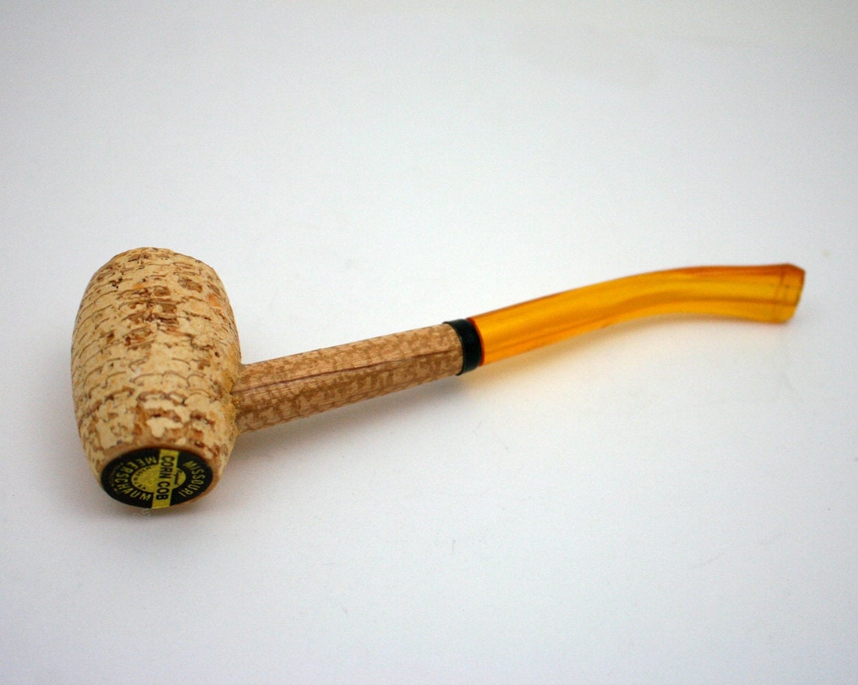 Vintage Corncob pipe Meerschaum corn cob pipe made in USA