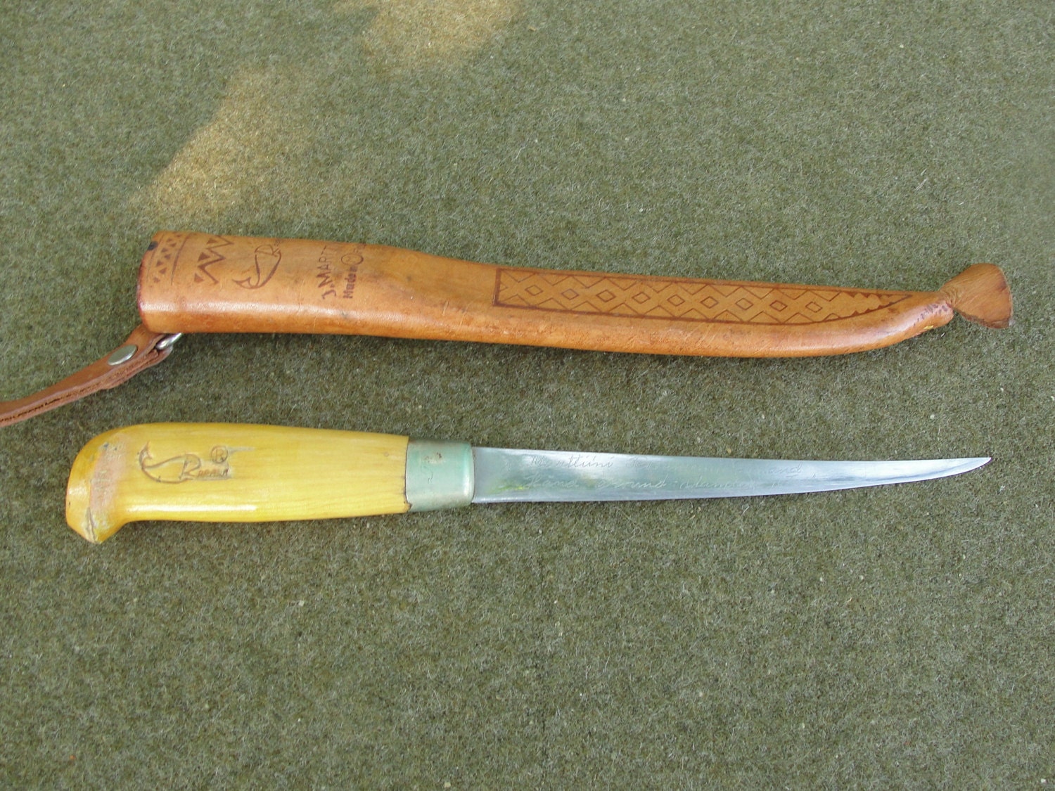 Vintage Rapala J. Marttiini Skinning Knife Made by marketsquareus