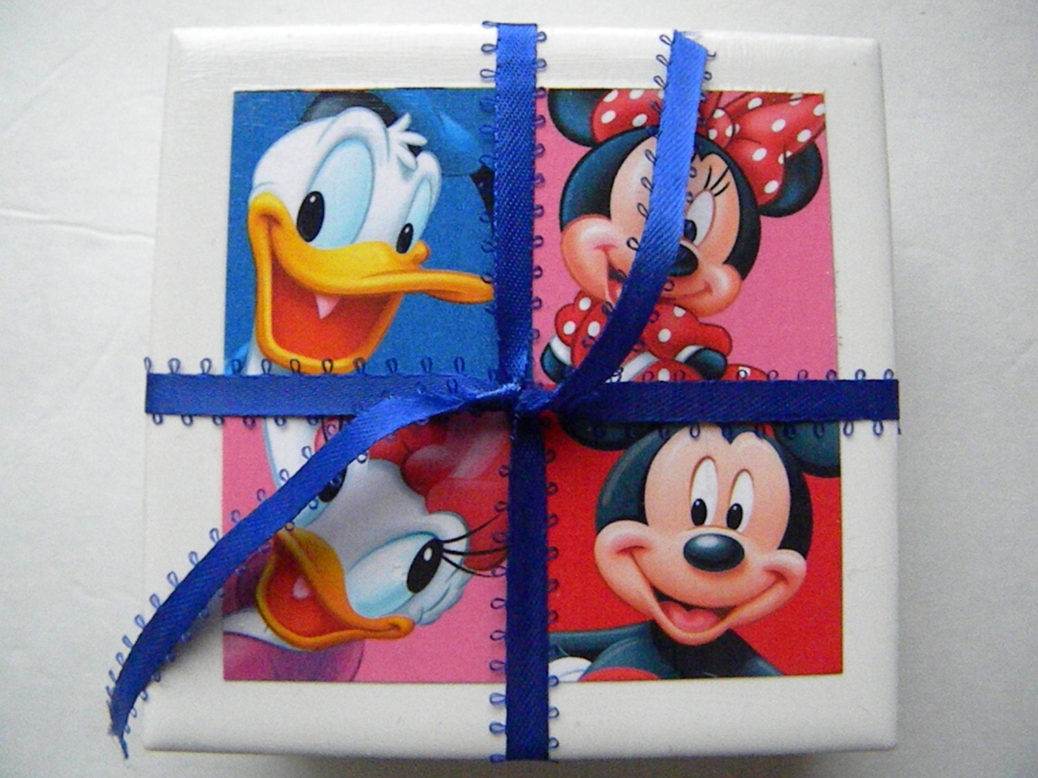 Disney Mickey Mouse Drink Coaster Set of 4 Great Gift Idea