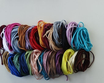 Soutache Braid SET (23 colors x 2 meter), Soutache cord, Soutache trim, Jewelry making cord, Jewelry Flat cord, Trim cord, Soutache jewelry