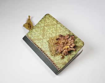 Mini Journal, Mini Notebook, Altered Mini Notebook, Notebook, Journal, Writing Journal, Stationary, Booklet Journal on the go