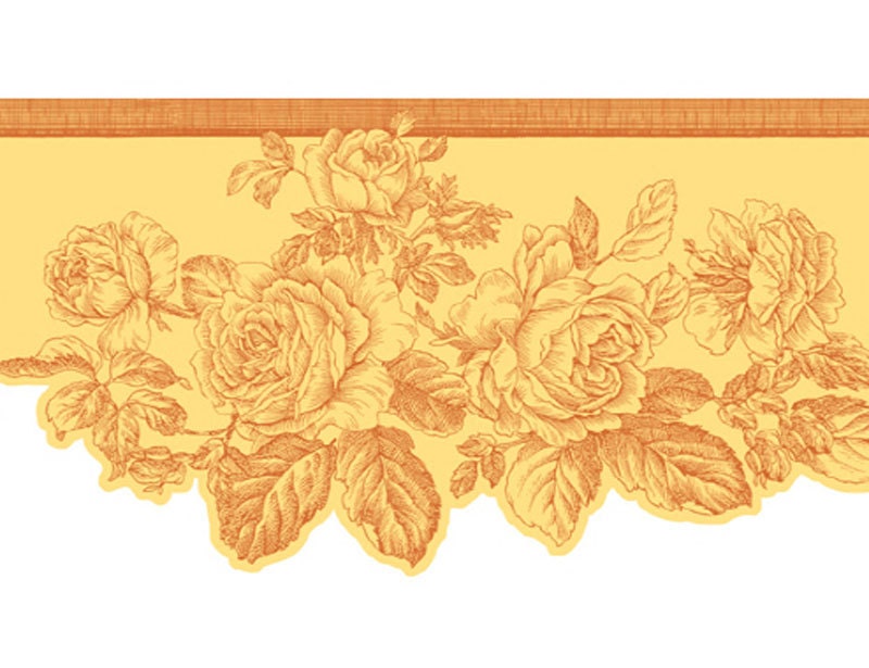 Wallpaper Border Floral Die Cut Border DS106115D 2 Rolls