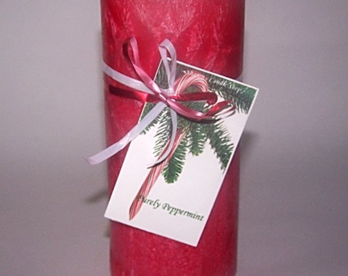 Red Peppermint Scented Candle