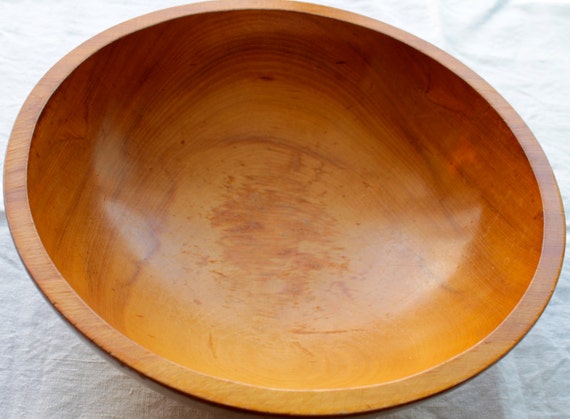 Mid Century Modern Bowl Beautiful Wood by NotMadeInChinaFinds