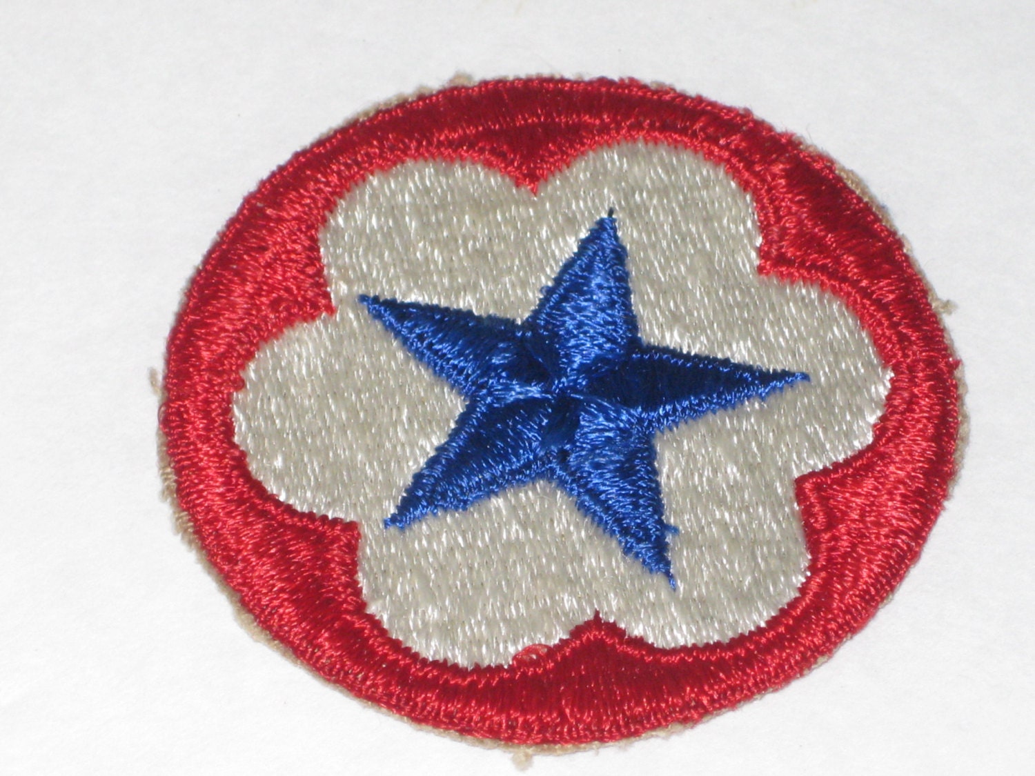 Authenic Vintage Military Patch Wwii Army Service Star