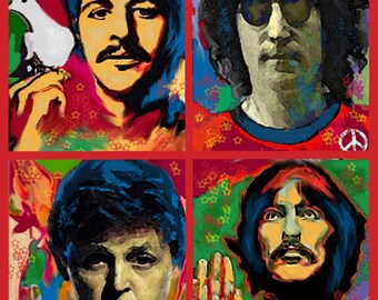 Beatles Painting | Etsy