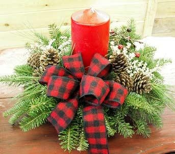 CENTERPIECES! SHIPPED - Christmas Wreath Fundraiser To Benefit The Bunnies At Cottontail Cottage Rabbit Shelter