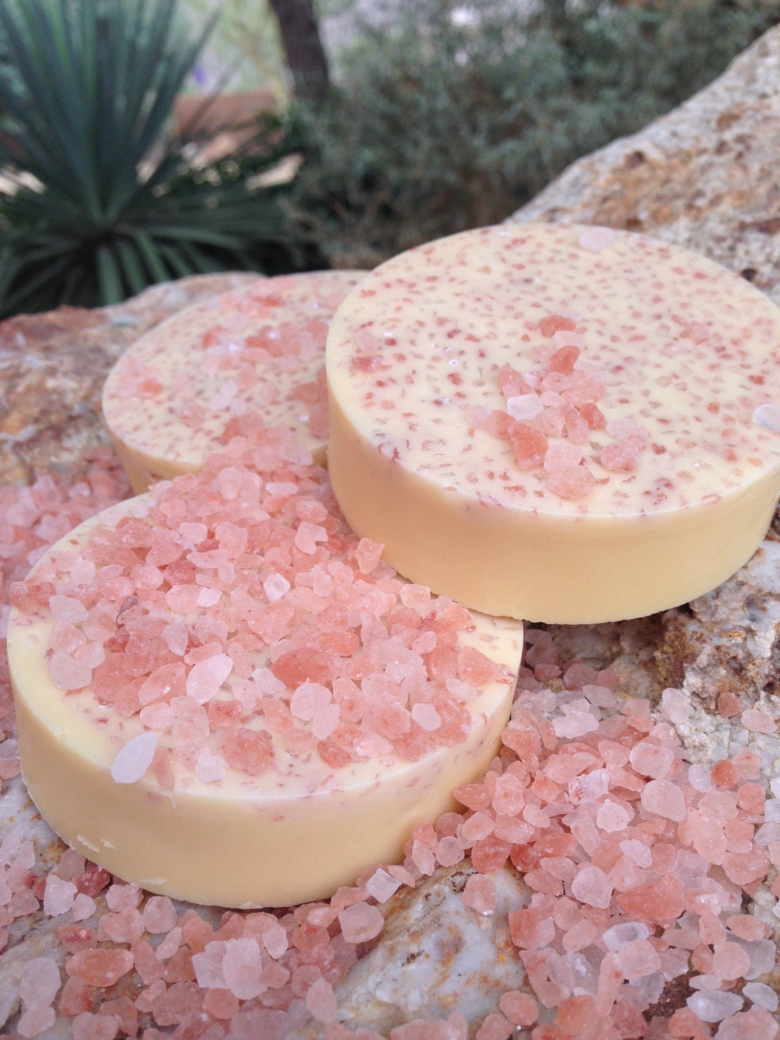 Pink Himalayan Salt Bar. Medium size premium by RosewoodLaneSoap