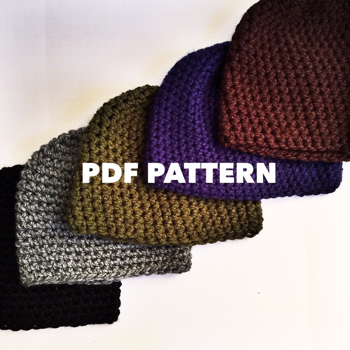 One Hour Mens Beanie Crochet Pattern Bulky Mens Beanie Hat