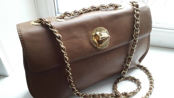 Moschino Borsa Faux Leather Crossbody Bag Taupe