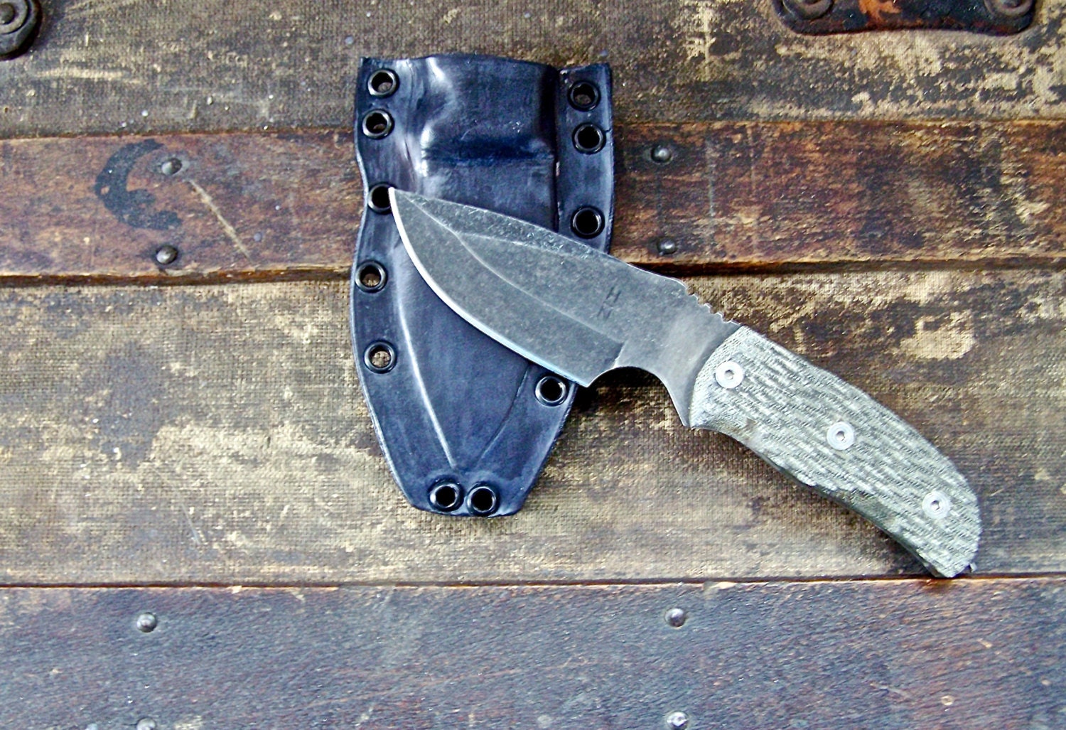 Custom Tactical Knife Survival Knife with by HbarNCraftworks