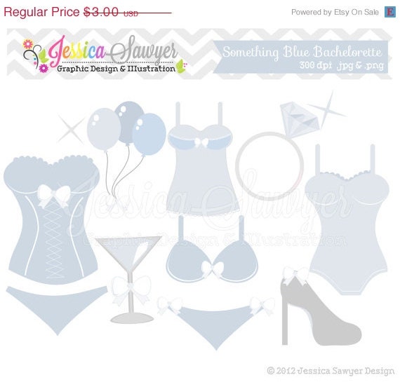 50% OFF- INSTANT DOWNLOAD, bachelorette party clipart - bridal shower clip art - lingerie image - commercial use - card making - Il_570xn