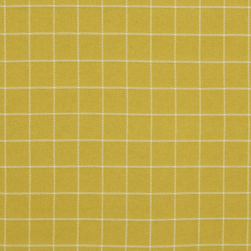 Lemon Yellow Plaid Upholstery Fabric by the Yard Yellow and