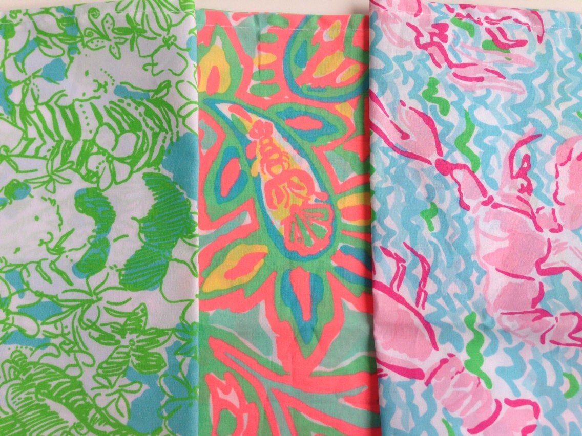 Lilly Pulitzer Pocket Squares Set of 3 CLEARANCE