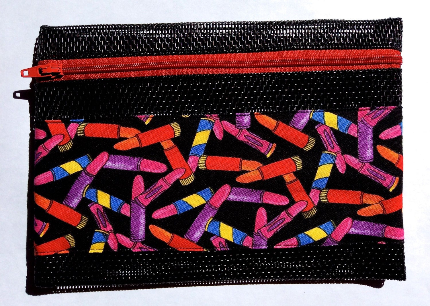 Lipstick Design Zippered Pouch