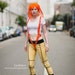 leeloo fifth element orange suspender costume