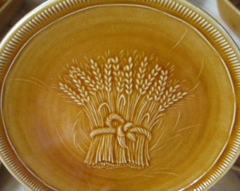 Vintage Franciscan Wheat California Pottery bread dessert plates Very Good, 8 available