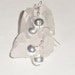 Jingle bell earrings; Holiday jewelry; Dangling earrings; Silver bells; Graduation, Birthday Jewellery