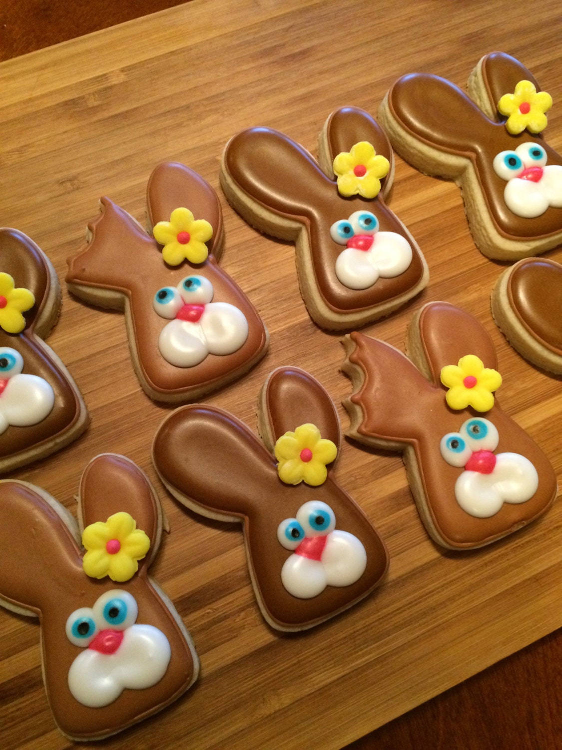 Chocolate Bunny sugar cookies