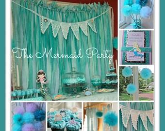 Party Kit Party In A Box, Mermaid or Under The Sea Party Decorations